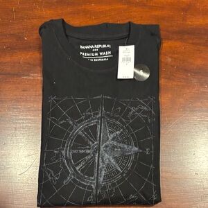 Banana Republic Black Graphic Tee